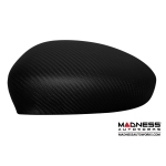 FIAT 500 Mirror Covers in Carbon Fiber by MADNESS - Matte Finish